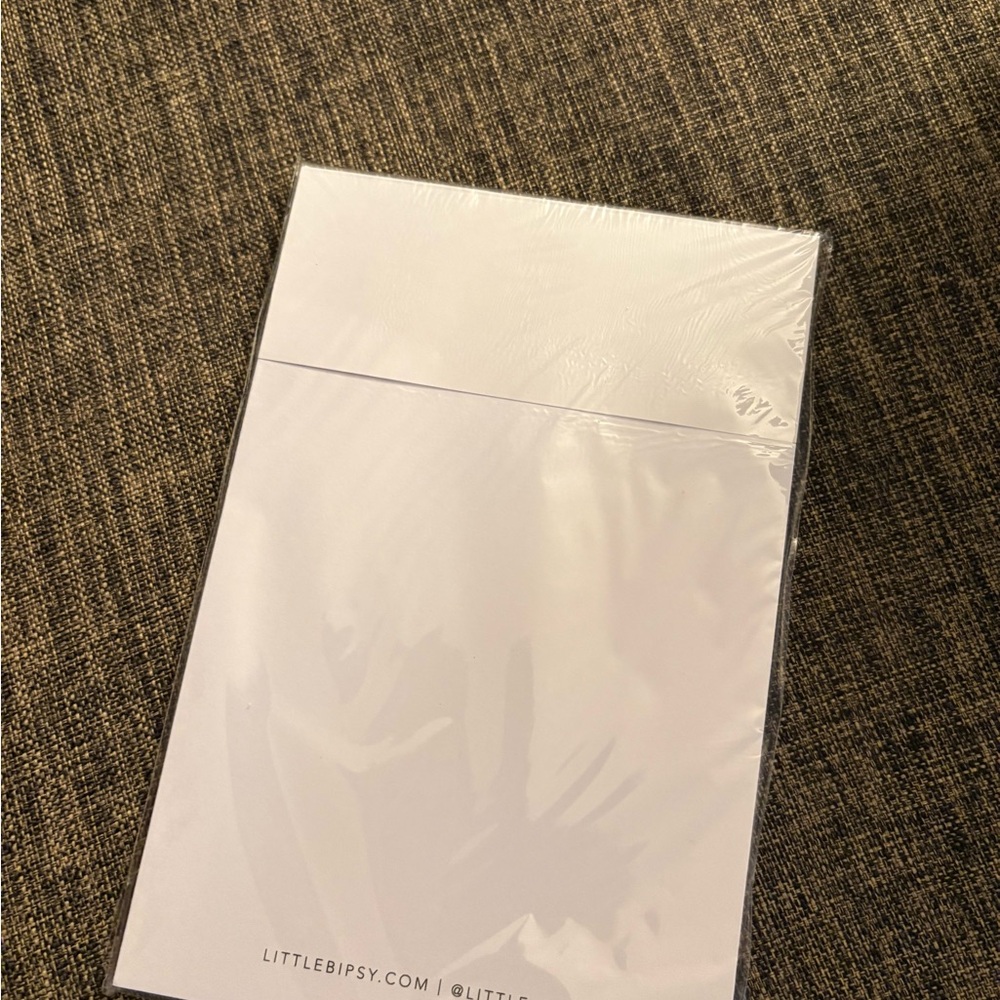 Little Bipsy Elegant White Notepad